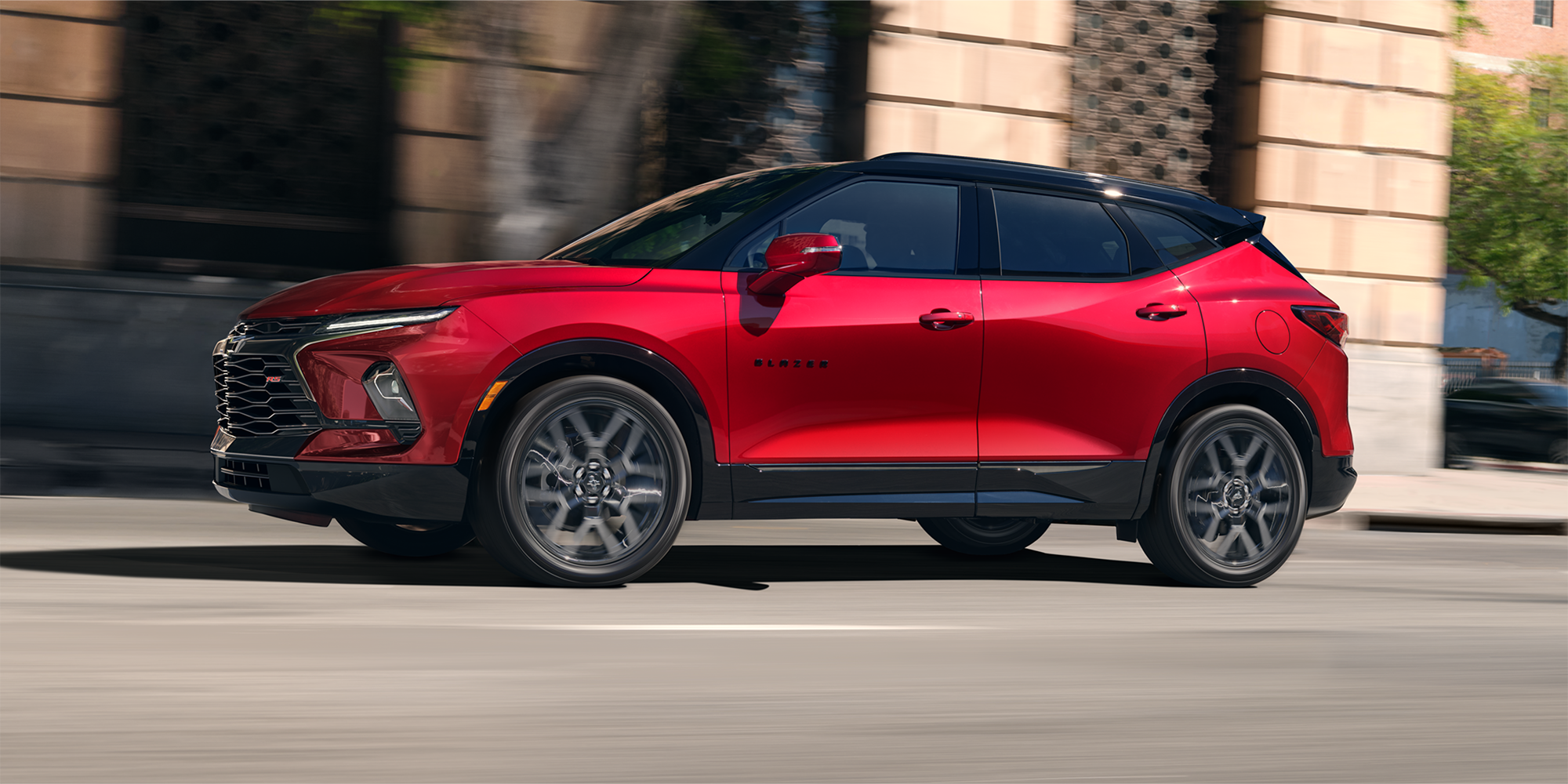 2025 Chevy Blazer in the city