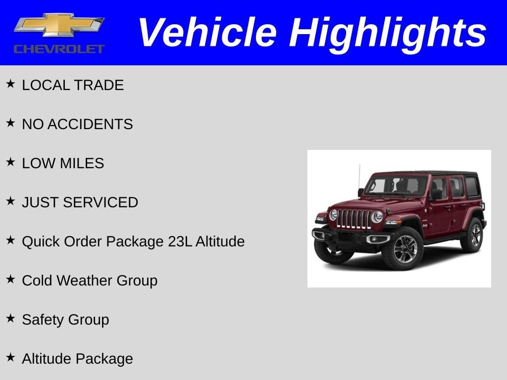 2021 Jeep Wrangler Unlimited Sahara Altitude 4x4