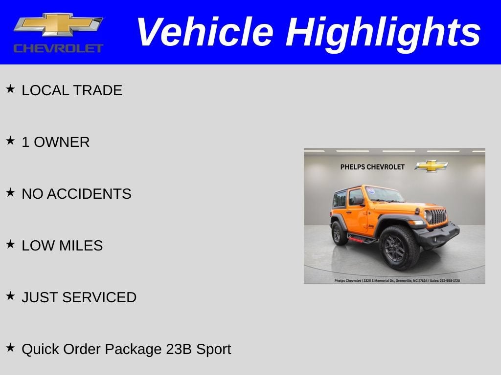 2025 Jeep Wrangler 2-Door Sport 4x4
