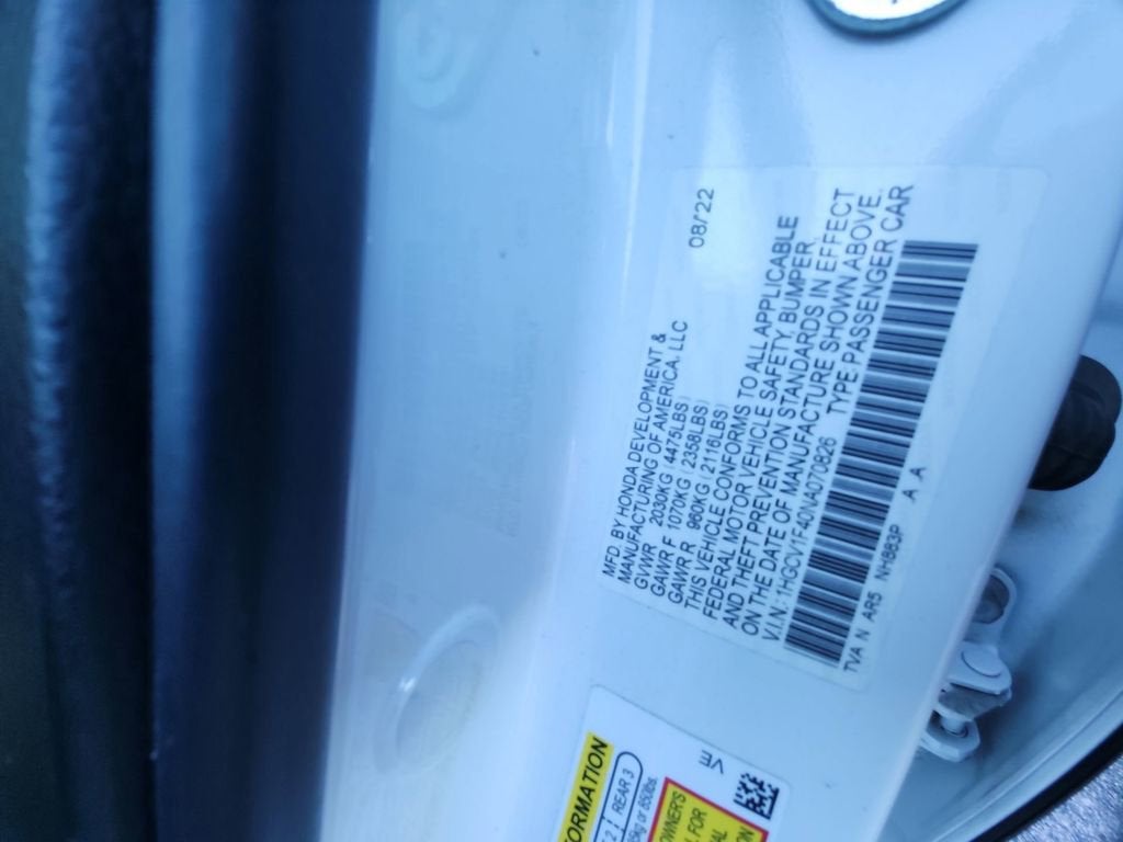 2022 Honda Accord Sedan Sport SE