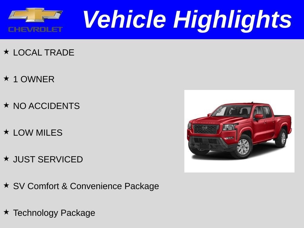 2022 Nissan Frontier Crew Cab SV 4x4