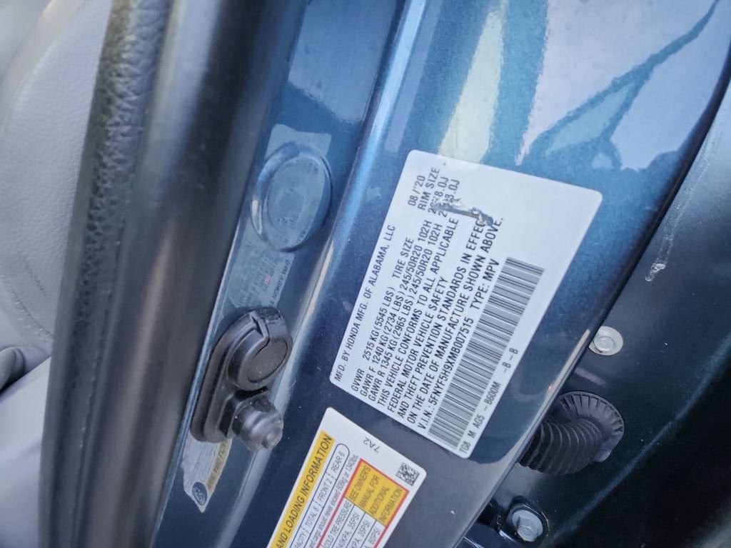 2021 Honda Pilot 2WD Touring 8 Passenger